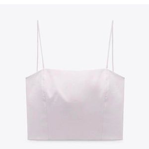 ZARA FLOWLY CROP TOP